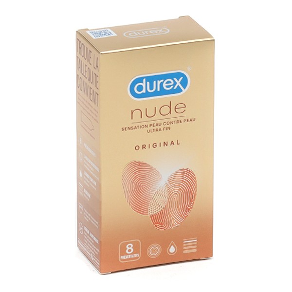 Durex Nude Ultra Fin Pr Servatifs En Latex Lubrifi S