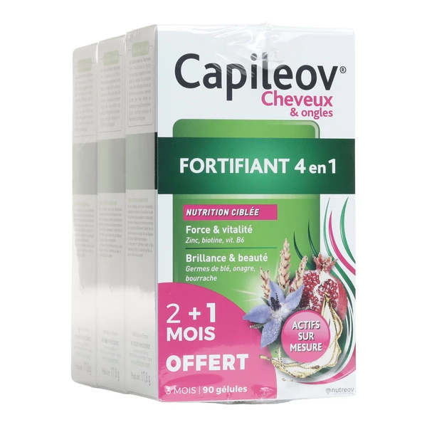 Capileov Fortifiant 4 en 1 cheveux et ongles gélules