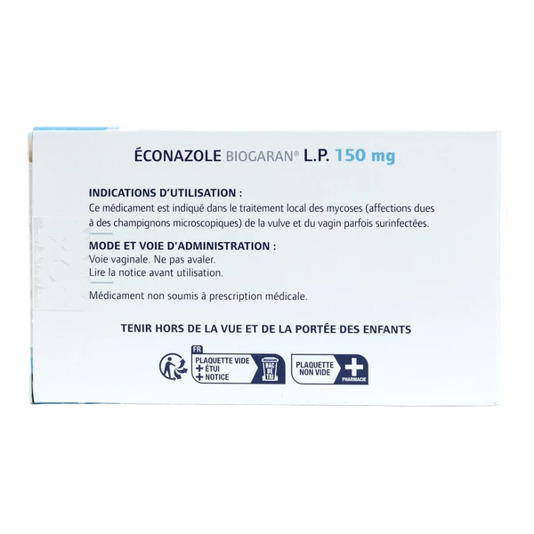 Econazole LP 150 mg ovule mycose