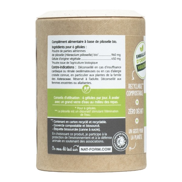 Nat et Form Ecoresponsable Piloselle bio gélules