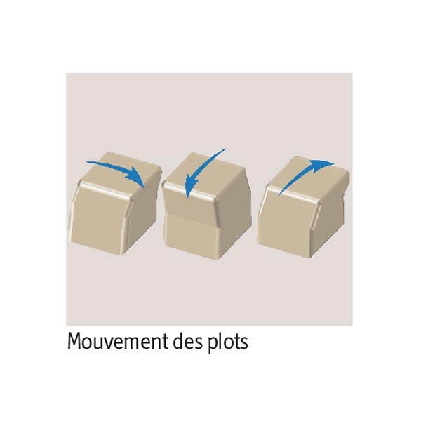 Coussin d'assise forme gaufrier