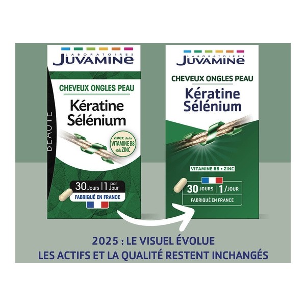 Juvamine Kératine Sélénium gélule