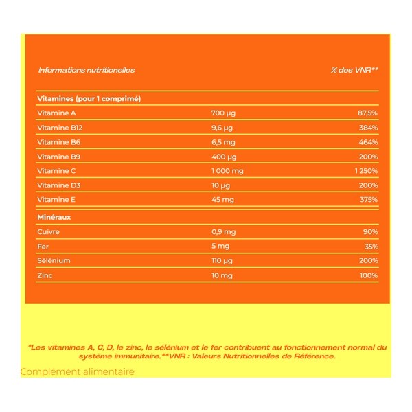 Berocca Immunité Flash comprimés effervescents