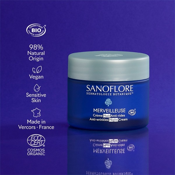 Sanoflore Merveilleuse Crème nuit anti rides Bio