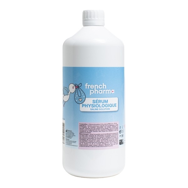 Sérum physiologique en bouteille