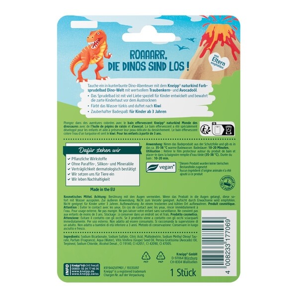 Kneipp bombe de bain Dinosaures