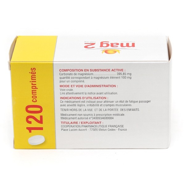 Mag 2 100 mg comprimés Carence en magnésium Fatigue, stress — free download