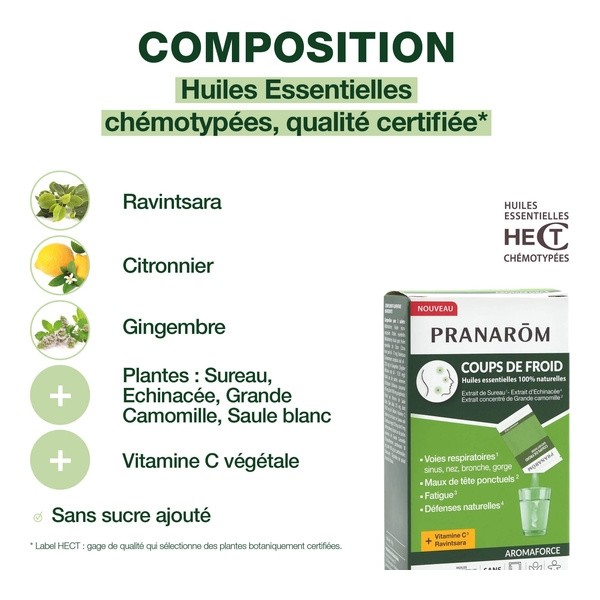 Pranarom Aromaforce Coups de froid sachets