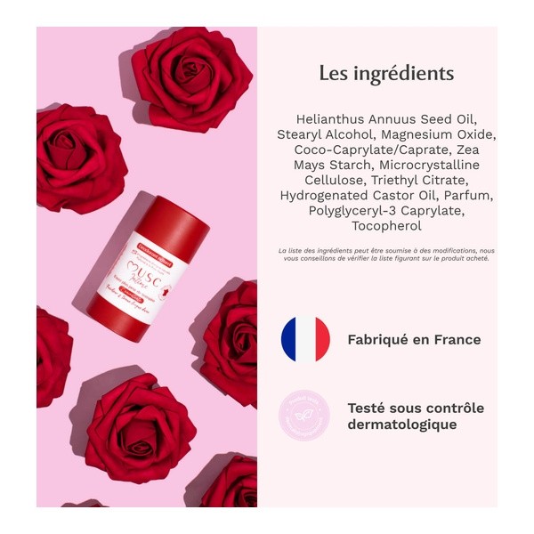 Musc Intime Déodorant Naturel Rose Mystik