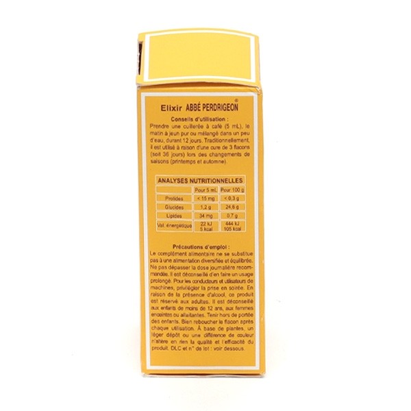 Elixir de l'Abbé Perdrigeon solution buvable
