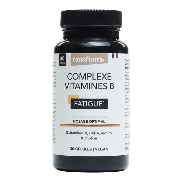 Complexe Vitamines B - 30 Comprimés - Contre La Fatigue & Pour Le Système Nerveux