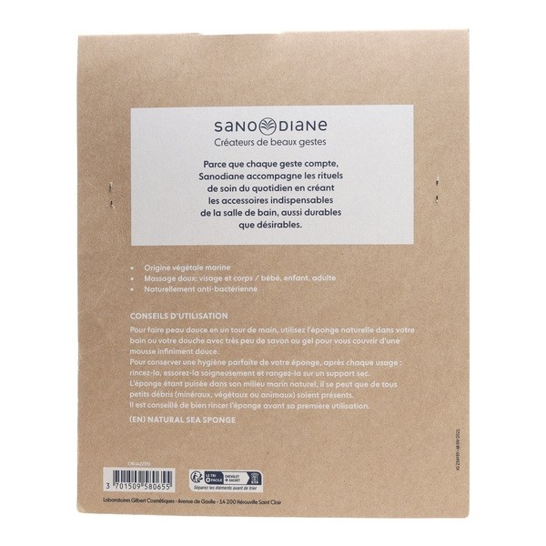 Sanodiane Eponge naturelle de mer