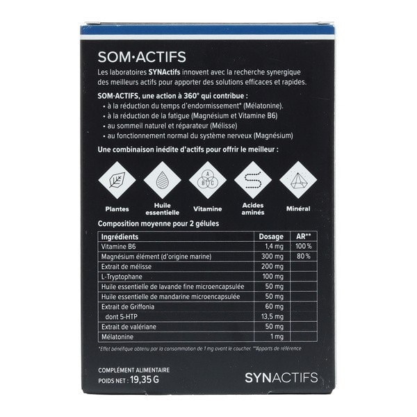 Aragan Som Actifs gélules