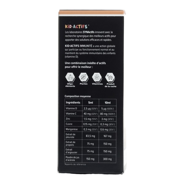 Aragan Kid Actifs Immunité sirop