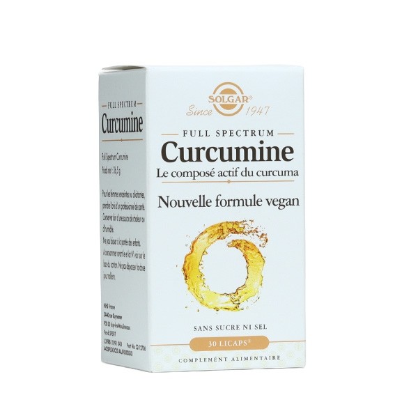 Solgar Full Spectrum Curcumine capsules