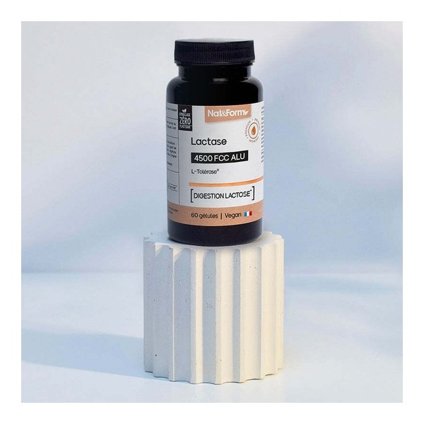 Nat et Form Lactase 4500 FCC ALU gélules