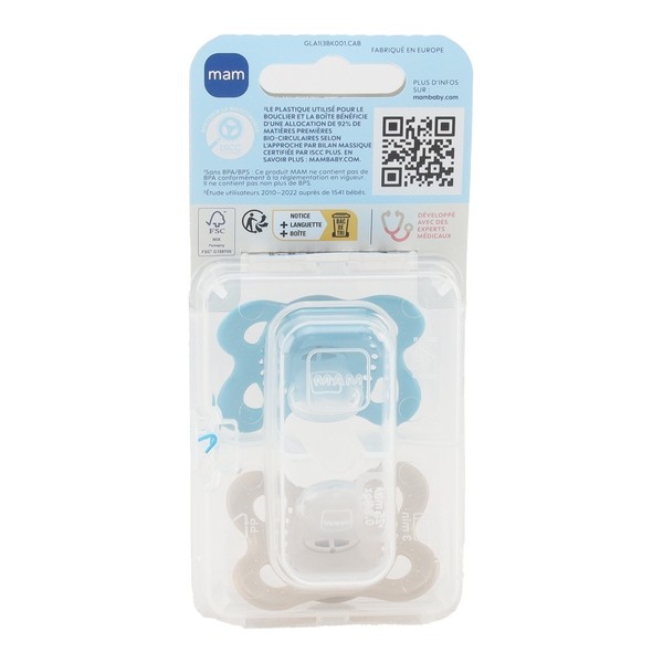 MAM Original Sucette symétrique silicone 2-6 mois