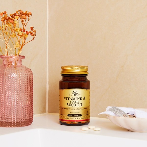 Solgar vitamine A sèche 5000 UI comprimés