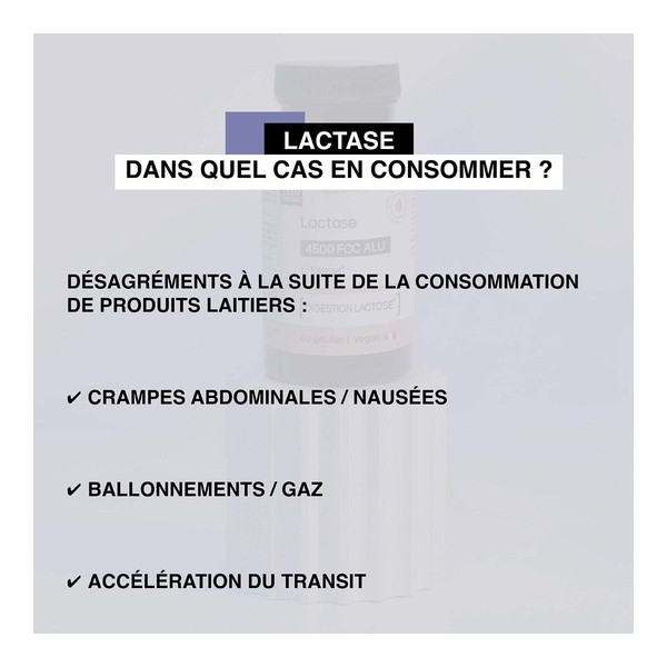 Nat et Form Lactase 4500 FCC ALU gélules