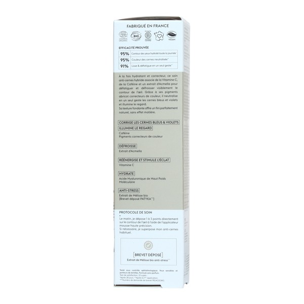 Patyka Glow Soin Yeux correcteur éclat bio