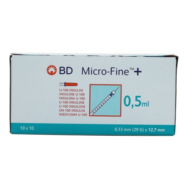 BD Microfine + Seringue à insuline 29 G