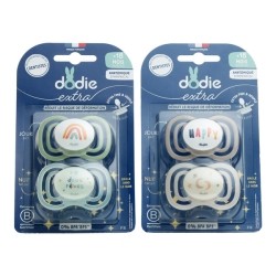 Dodie sucette anatomique silicone Jour Nuit +18 mois