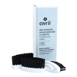 Avril recharges pour brosse à dents poils infusés au charbon