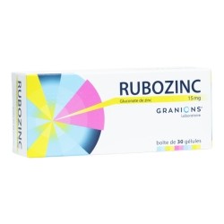 Rubozinc 15 mg gélules Acné