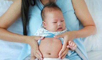 Huile de massage bébé contre la constipation