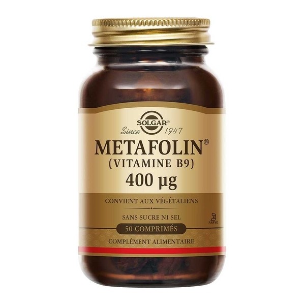 Solgar Metafolin 400 µg comprimés