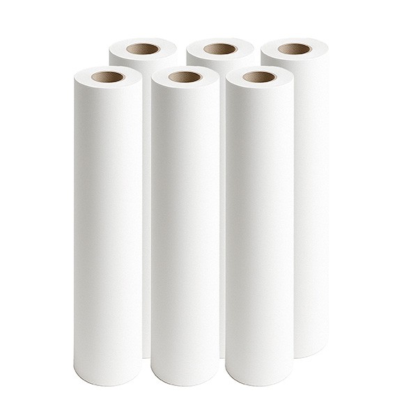 LCH Draps d'examen lisses blanc pur 67 cm  x 38 cm