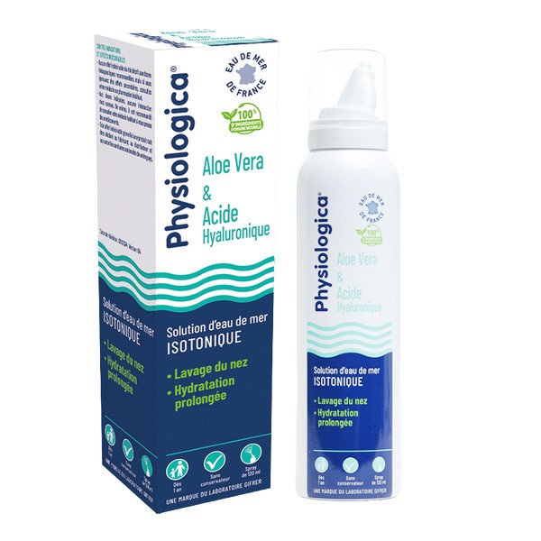 Gifrer Physiologica spray Aloe vera et Acide hyaluronique