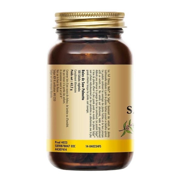 Solgar baies de Saw palmetto gélules