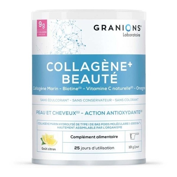 Granions Collagène+ Beauté poudre goût citron