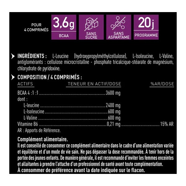 Eafit BCAA 4:1:1 comprimés