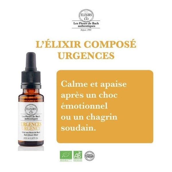 Elixirs and Co Fleurs de Bach Urgences gouttes