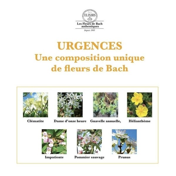 Elixirs and Co Fleurs de Bach Urgences gouttes