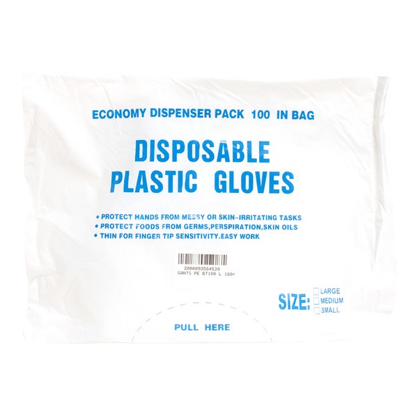 Gants polyéthylène 100 unités