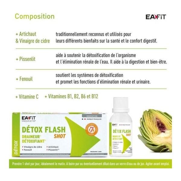 Eafit Détox Flash shot