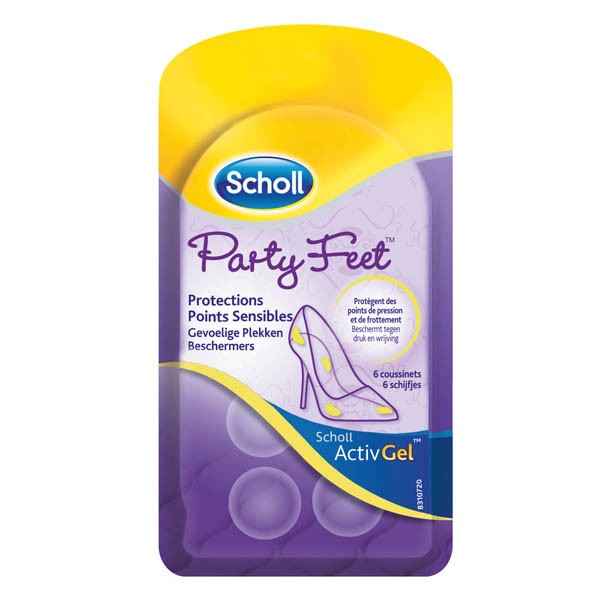 Scholl ActivGel Party Feet protections points sensibles 6 coussinets