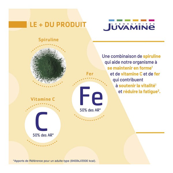 Juvamine Spiruline comprimés