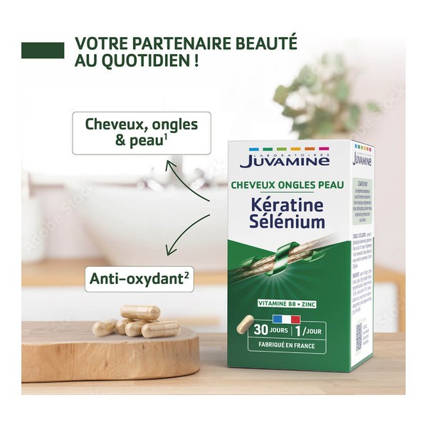 Juvamine Kératine Sélénium gélule