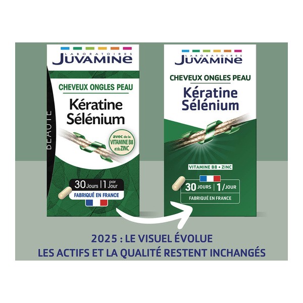 Juvamine Kératine Sélénium gélule
