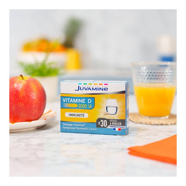 Juvamine Vitamine D 2000 UI gélules