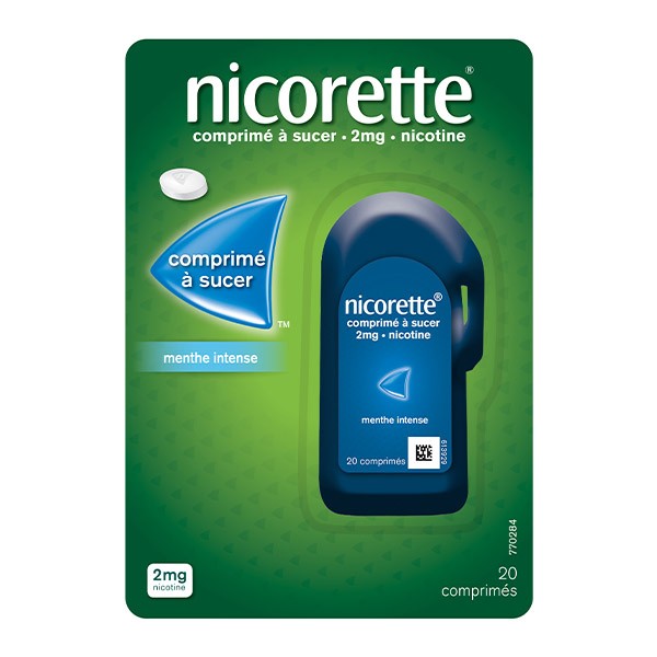 Nicorette 2 mg menthe intense comprimé