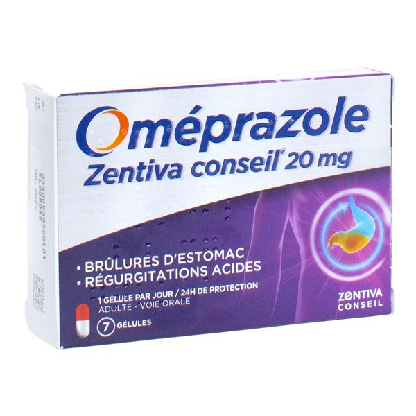 Oméprazole 20 mg gélules Zentiva