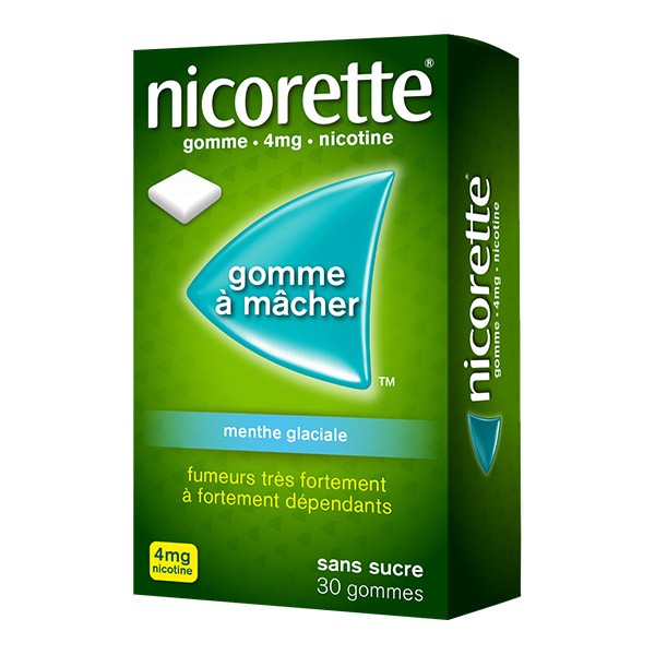 Nicorette 4 mg menthe glaciale gomme