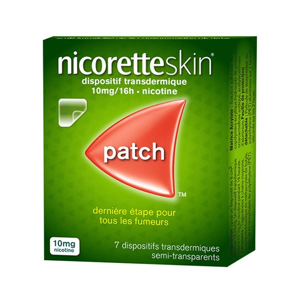 NicoretteSkin 10 mg/16 h patchs
