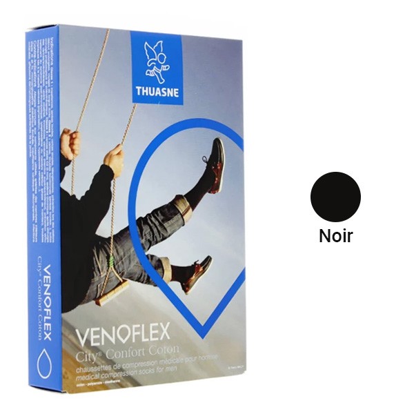 Venoflex City Confort Coton Chaussettes de contention Homme classe 3