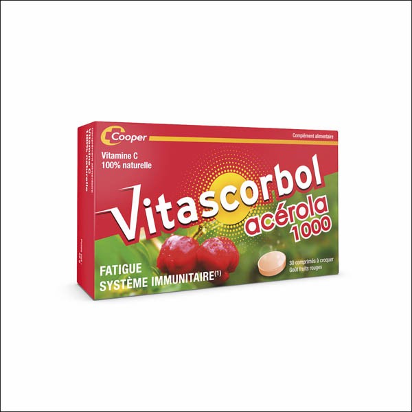 Vitascorbol Acérola 1000 comprimés à croquer